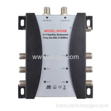 All World Popular Stand-alone Multiswitch Satellite Model 2x6 